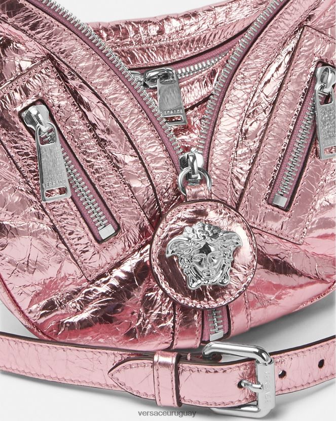 Versace bolso hobo pequeño metalizado repetido mujer un color bolsas H88R0H281