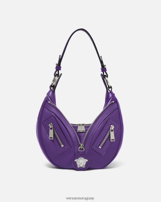 Versace bolso hobo pequeño repetido mujer Violeta bolsas H88R0H294