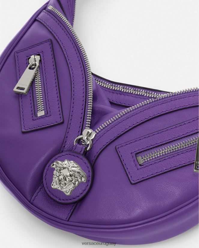 Versace bolso hobo pequeño repetido mujer Violeta bolsas H88R0H294