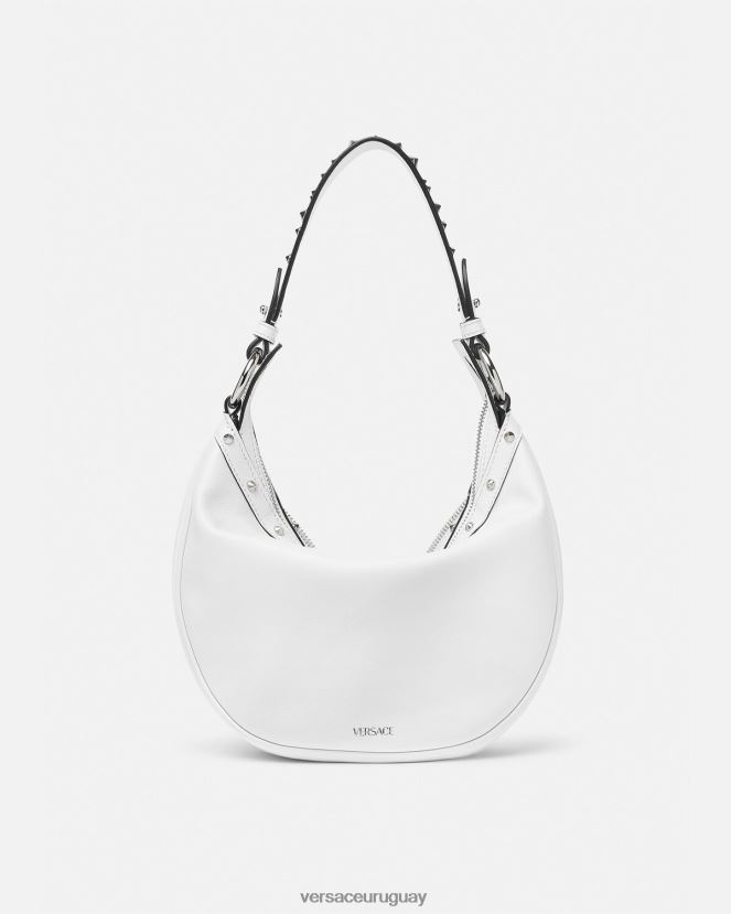 Versace bolso hobo pequeño repetido mujer blanco bolsas H88R0H284
