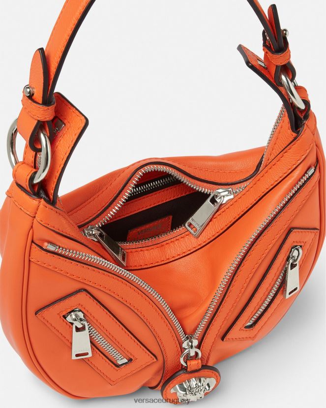 Versace bolso hobo pequeño repetido mujer naranja bolsas H88R0H295