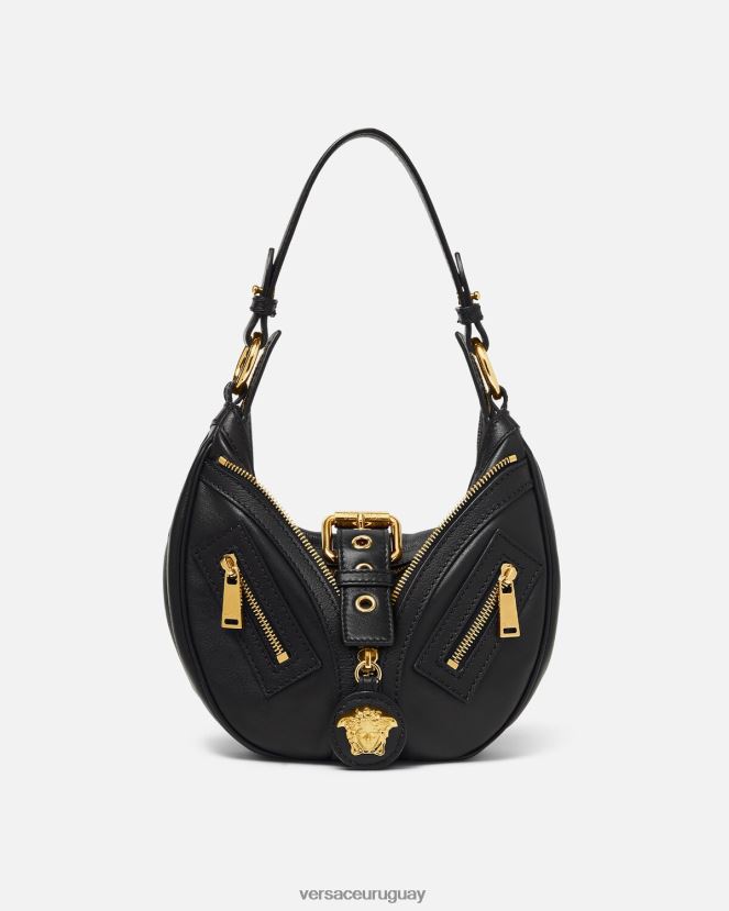 Versace bolso hobo pequeño repetido mujer negro bolsas H88R0H274