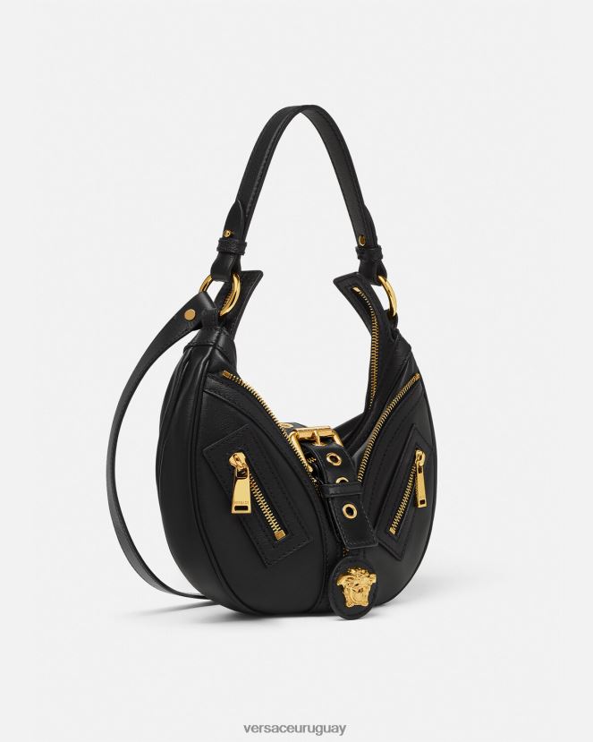 Versace bolso hobo pequeño repetido mujer negro bolsas H88R0H274