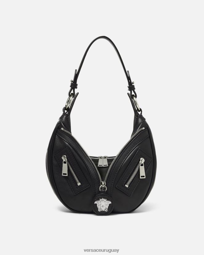 Versace bolso hobo pequeño repetido mujer negro bolsas H88R0H282