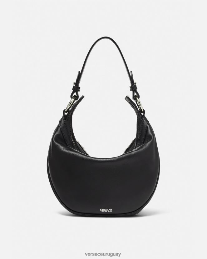 Versace bolso hobo pequeño repetido mujer negro bolsas H88R0H282
