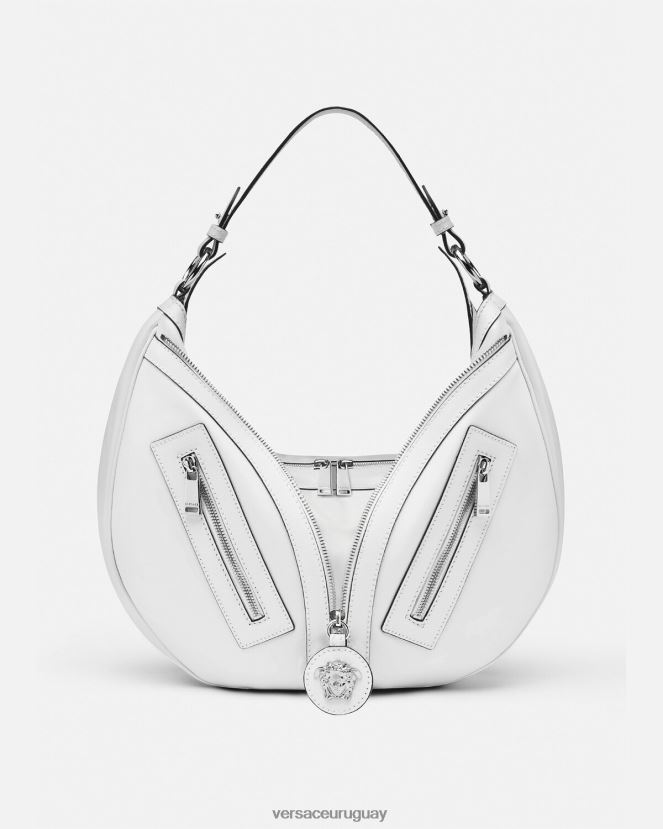 Versace bolso hobo repetido mujer blanco bolsas H88R0H286