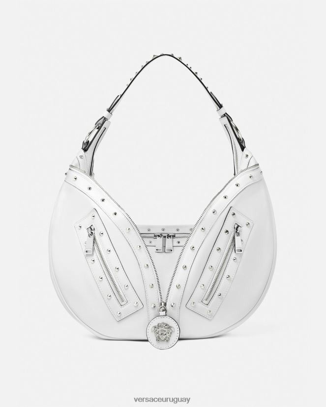 Versace bolso hobo repetido mujer blanco bolsas H88R0H290