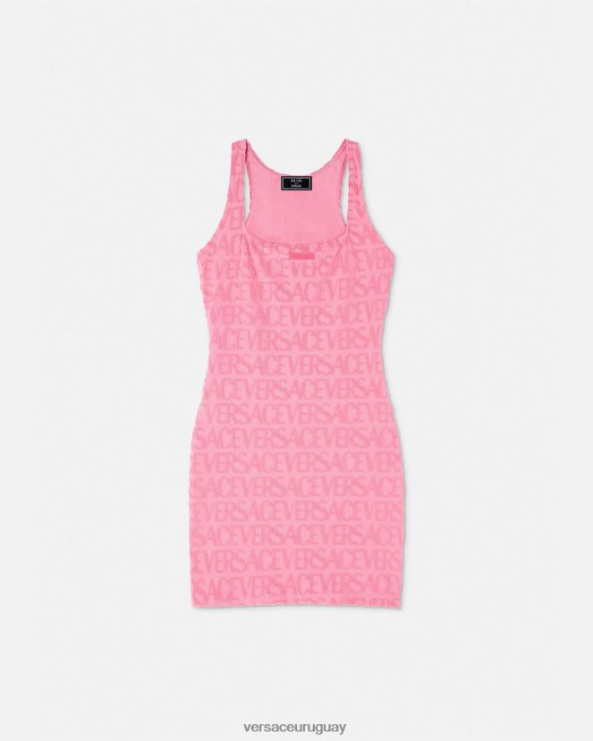 Versace vestido tipo toalla por toda la prenda mujer rosa ropa interior y ropa de playa H88R0H1189