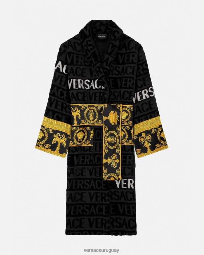 Versace bata de baño con cristales mujer imprimir ropa interior y ropa de playa H88R0H1085