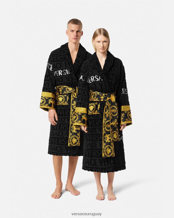 Versace bata de baño con cristales mujer imprimir ropa interior y ropa de playa H88R0H1085
