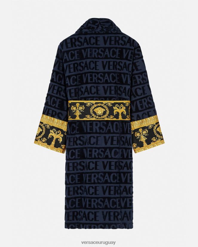 Versace yo bata de baño barroca mujer azul ropa interior y ropa de playa H88R0H1091