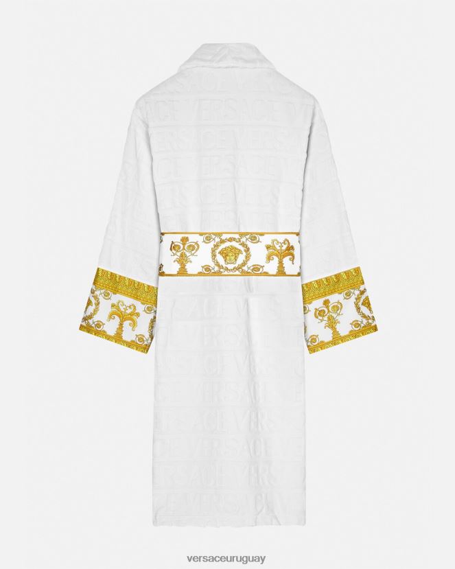 Versace yo bata de baño barroca mujer blanco ropa interior y ropa de playa H88R0H1088