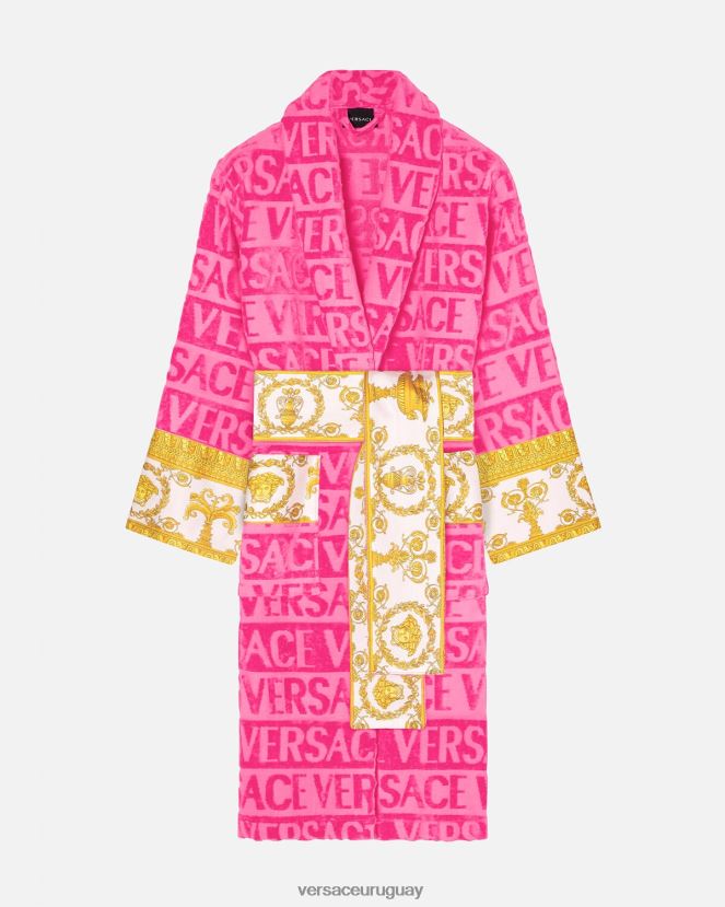 Versace yo bata de baño barroca mujer fucsia ropa interior y ropa de playa H88R0H1094