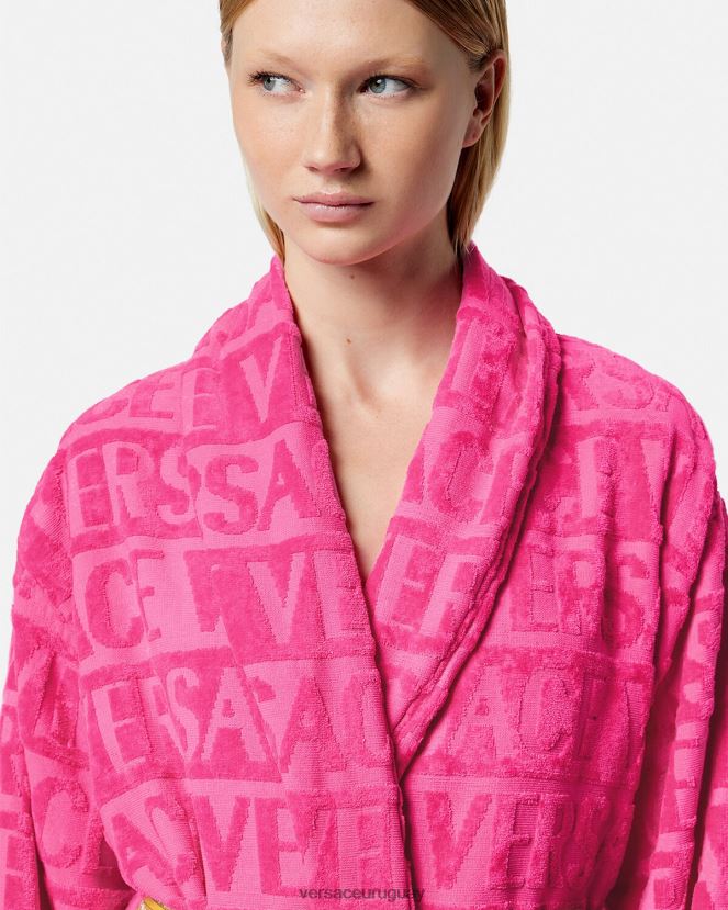 Versace yo bata de baño barroca mujer fucsia ropa interior y ropa de playa H88R0H1094