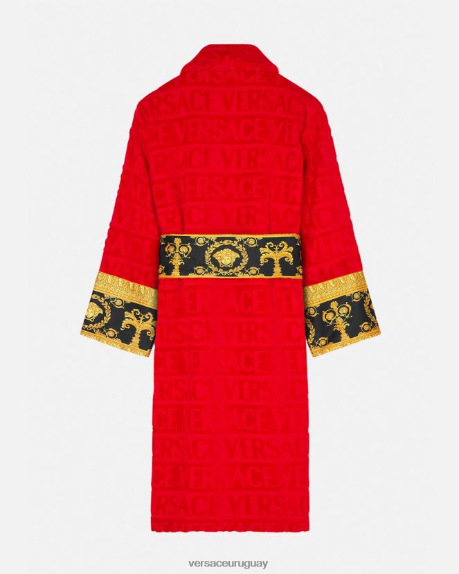Versace yo bata de baño barroca mujer rojo ropa interior y ropa de playa H88R0H1092