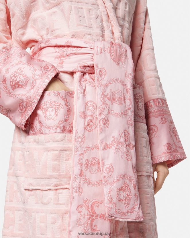 Versace yo bata de baño barroca mujer rosa ropa interior y ropa de playa H88R0H1095