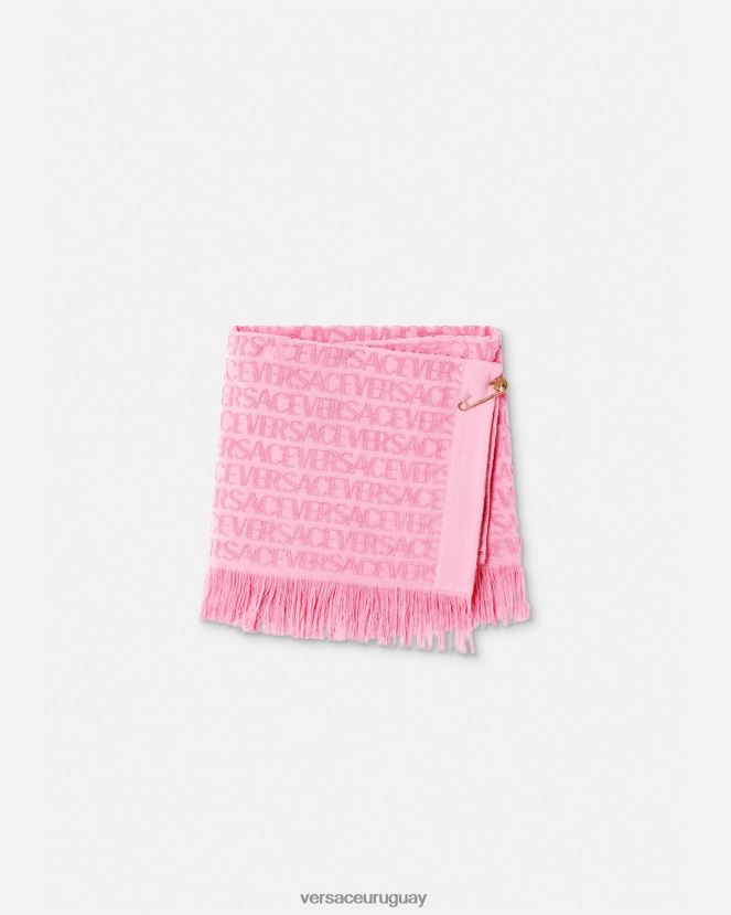 Versace falda cruzada en toda la prenda mujer rosa ropa interior y ropa de playa H88R0H1187