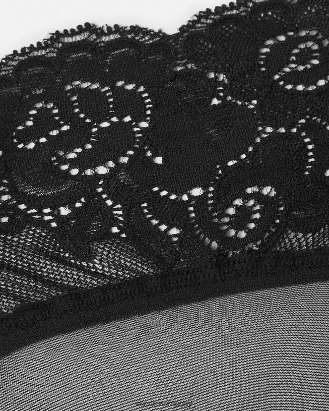 Versace medias de encaje mujer negro ropa interior y ropa de playa H88R0H1113
