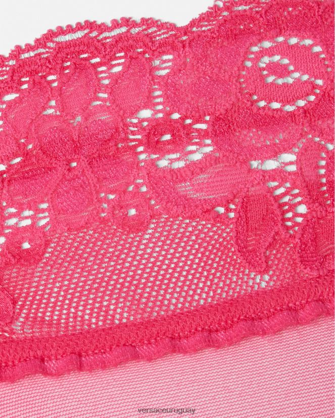 Versace medias de encaje mujer rosa ropa interior y ropa de playa H88R0H1111