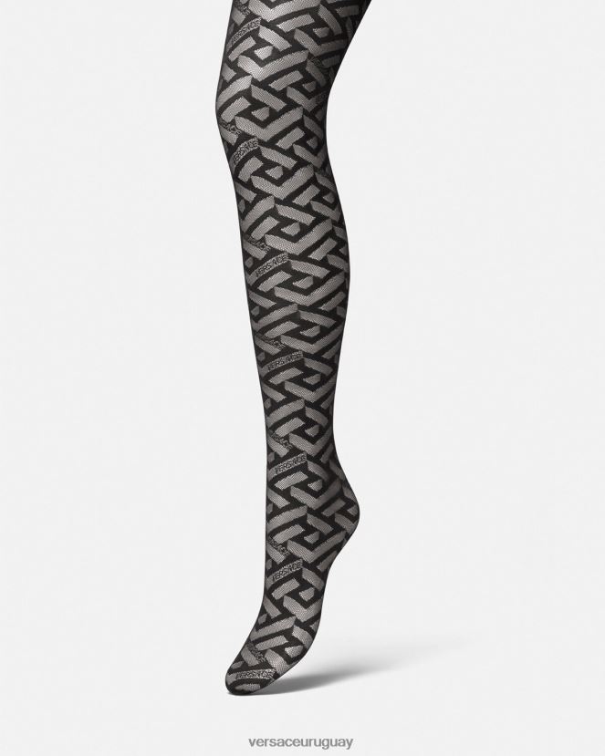 Versace medias greca mujer negro ropa interior y ropa de playa H88R0H1104