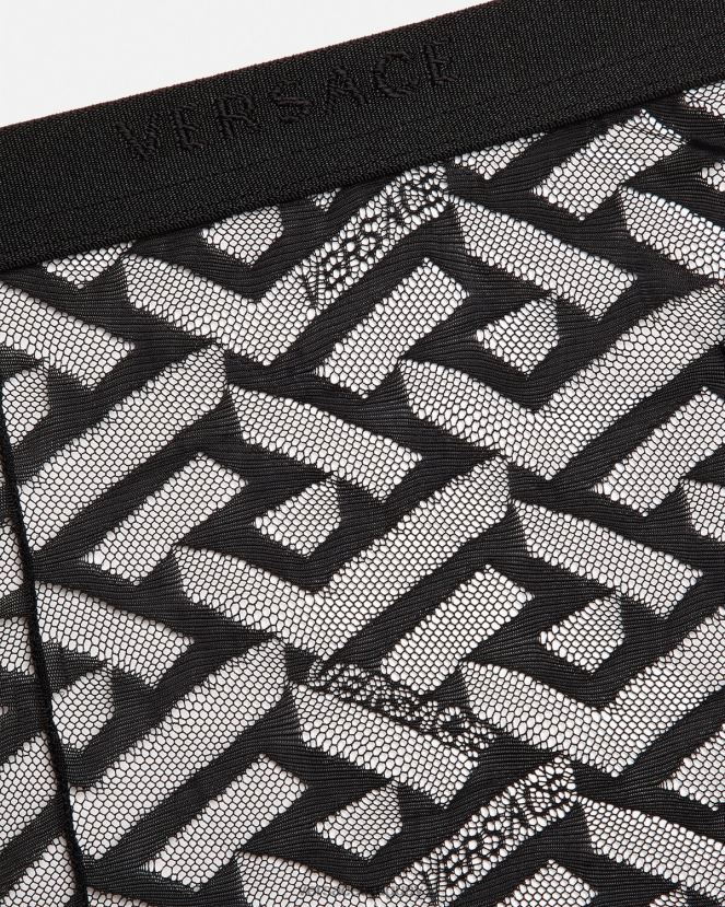 Versace medias greca mujer negro ropa interior y ropa de playa H88R0H1104