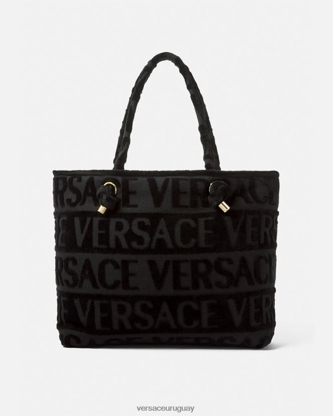 Versace bolso shopper con medusa y cristales mujer negro ropa interior y ropa de playa H88R0H1210