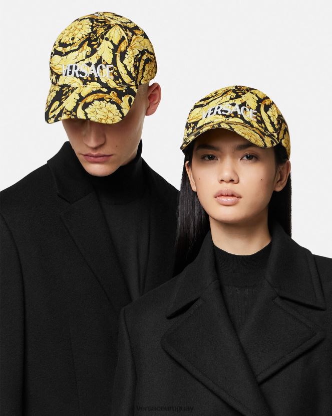Versace gorra de béisbol con logo barroco mujer imprimir ropa interior y ropa de playa H88R0H1209