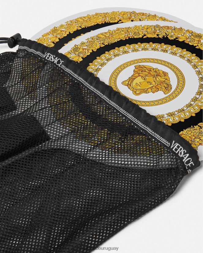 Versace set de raquetas de playa crete de fleur mujer negro ropa interior y ropa de playa H88R0H1204