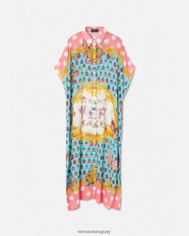 Versace camisa de mariposas mujer imprimir ropa interior y ropa de playa H88R0H1193
