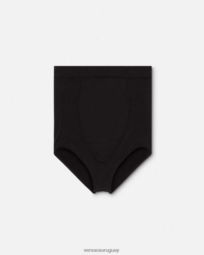 Versace braguitas moldeadoras de cintura alta con medusa mujer negro ropa interior y ropa de playa H88R0H1063
