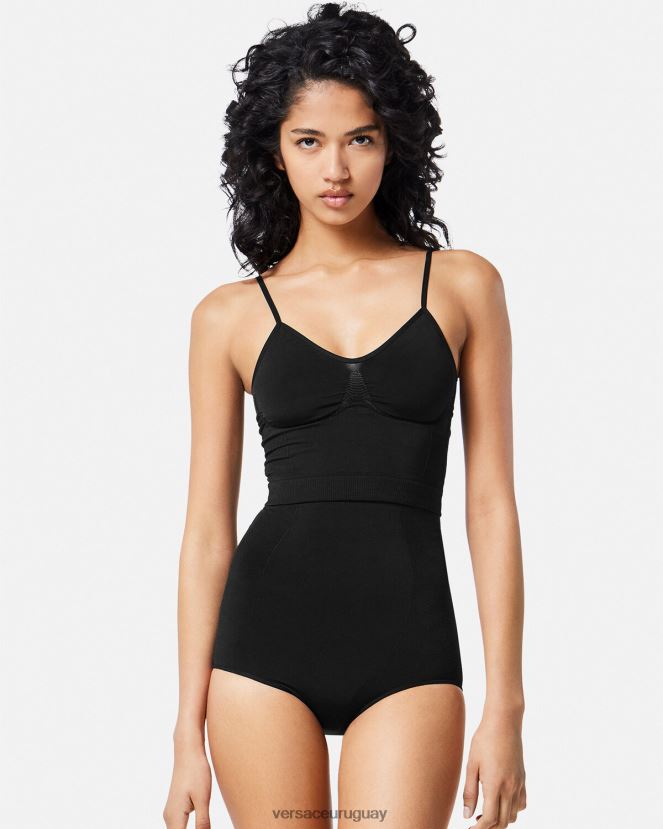 Versace braguitas moldeadoras de cintura alta con medusa mujer negro ropa interior y ropa de playa H88R0H1063