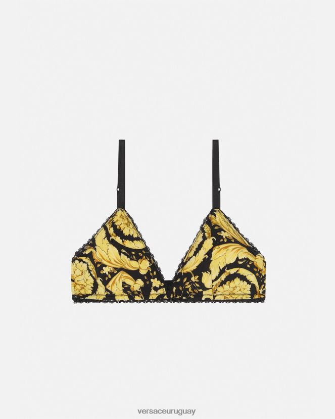 Versace bralette triangular barroco mujer imprimir ropa interior y ropa de playa H88R0H1034