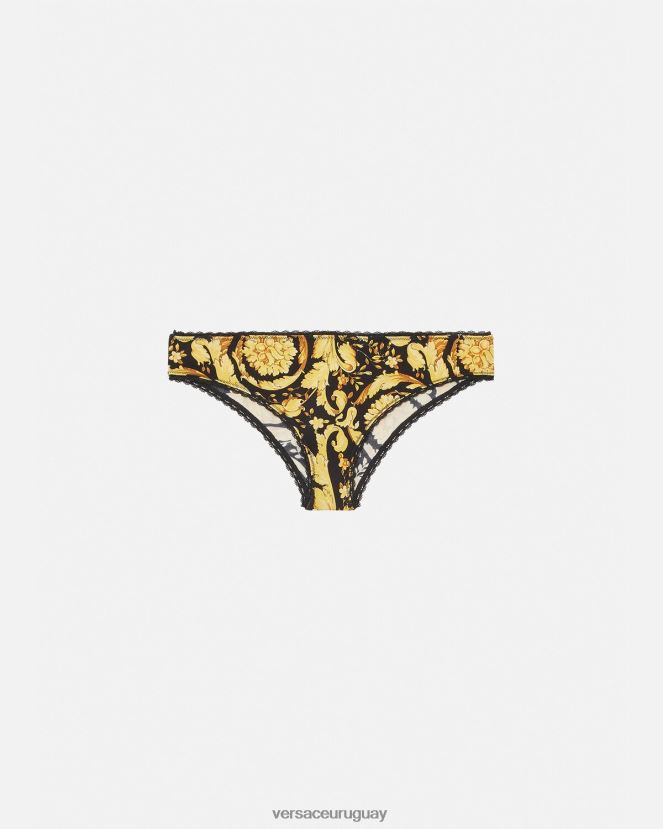 Versace calzoncillos barrocos mujer imprimir ropa interior y ropa de playa H88R0H1072