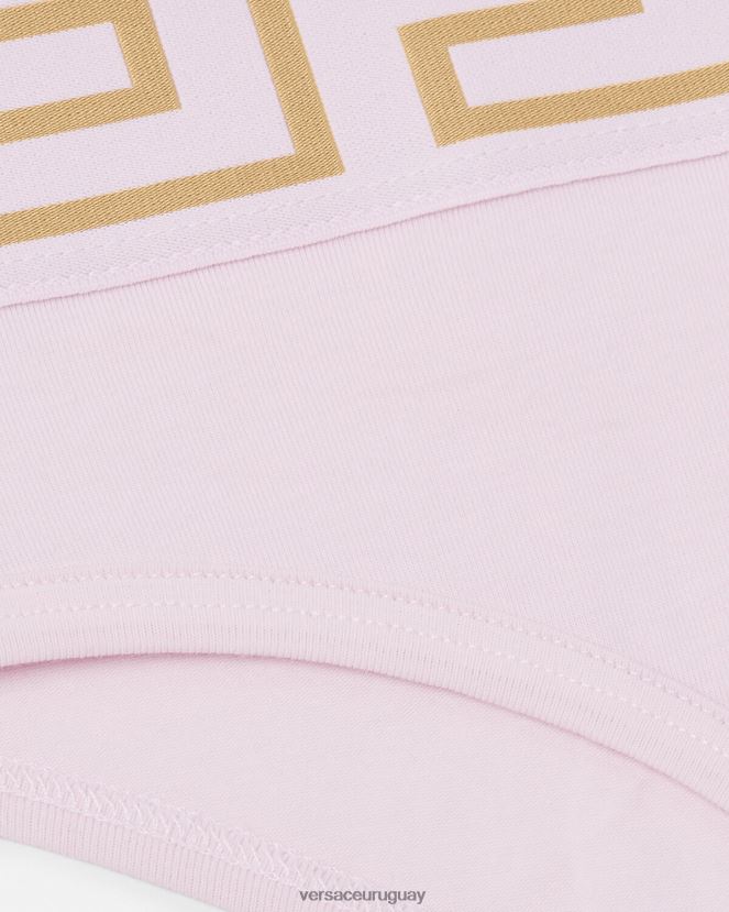 Versace calzoncillos con borde de greca mujer Rosa claro ropa interior y ropa de playa H88R0H1059