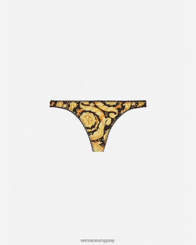 Versace tanga barroco mujer imprimir ropa interior y ropa de playa H88R0H1035