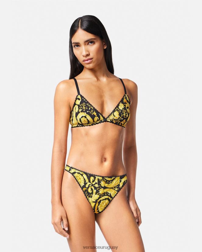 Versace tanga barroco mujer imprimir ropa interior y ropa de playa H88R0H1035