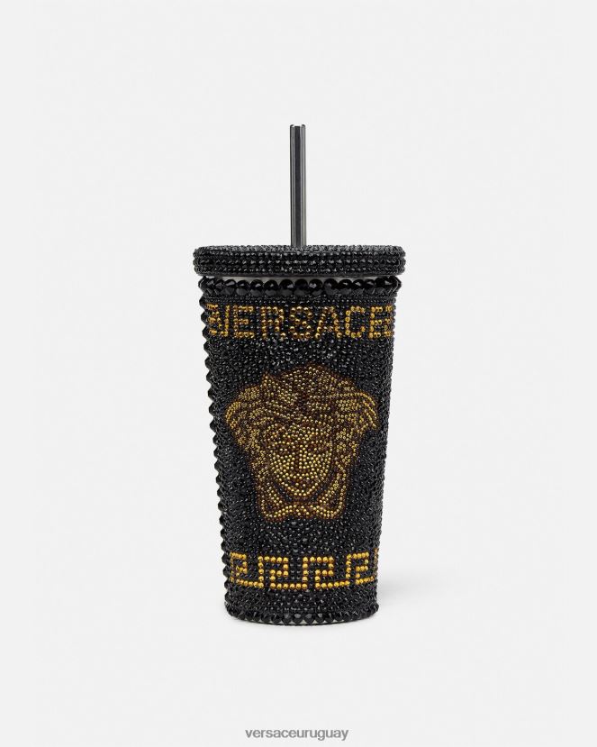 Versace taza de viaje de medusa de cristal mujer amarillo ropa interior y ropa de playa H88R0H1206