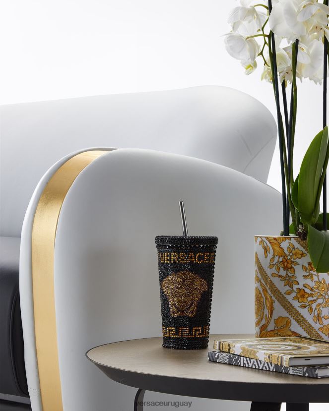 Versace taza de viaje de medusa de cristal mujer amarillo ropa interior y ropa de playa H88R0H1206