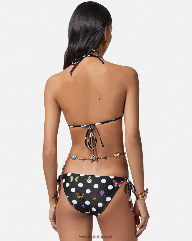 Versace braguita de bikini mariposas mujer imprimir ropa interior y ropa de playa H88R0H1115