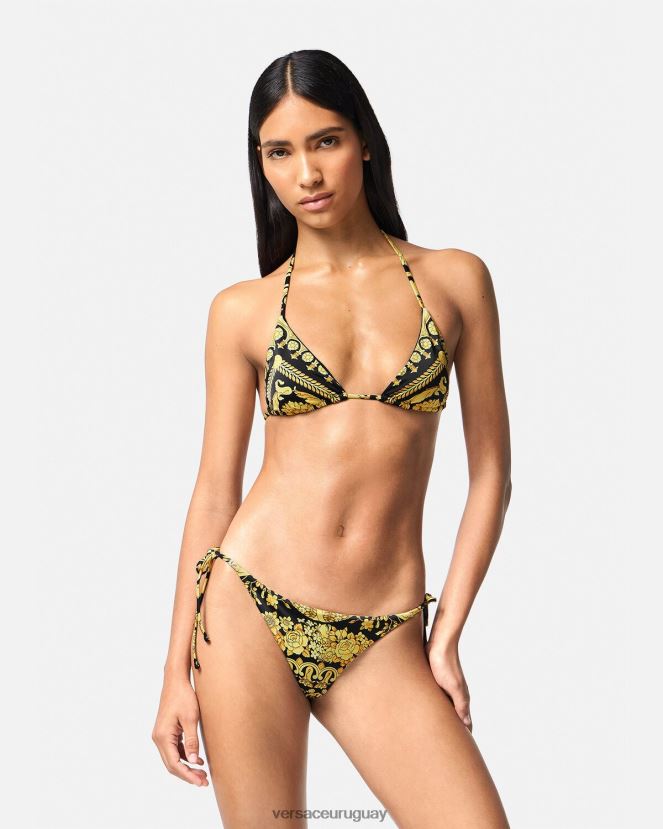 Versace braguitas de bikini barroco mujer imprimir ropa interior y ropa de playa H88R0H1141