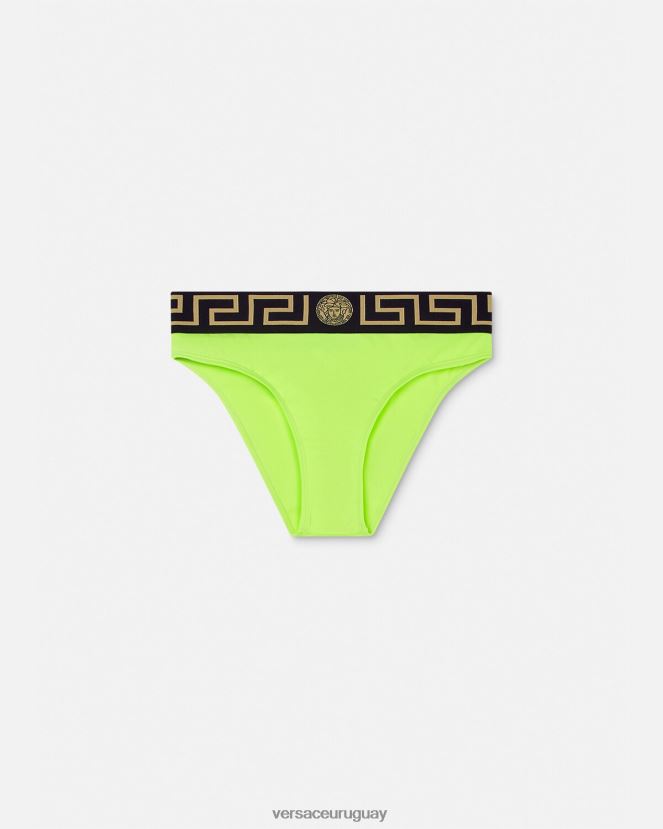 Versace braguitas de bikini con borde de greca mujer cal ropa interior y ropa de playa H88R0H1176