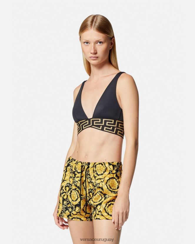 Versace shorts de baño barrocos mujer imprimir ropa interior y ropa de playa H88R0H1140