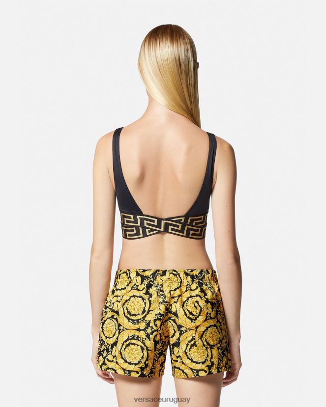 Versace shorts de baño barrocos mujer imprimir ropa interior y ropa de playa H88R0H1140