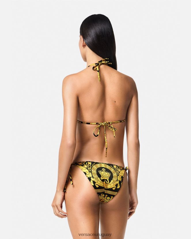 Versace top de bikini con estampado barroco mujer imprimir ropa interior y ropa de playa H88R0H1138
