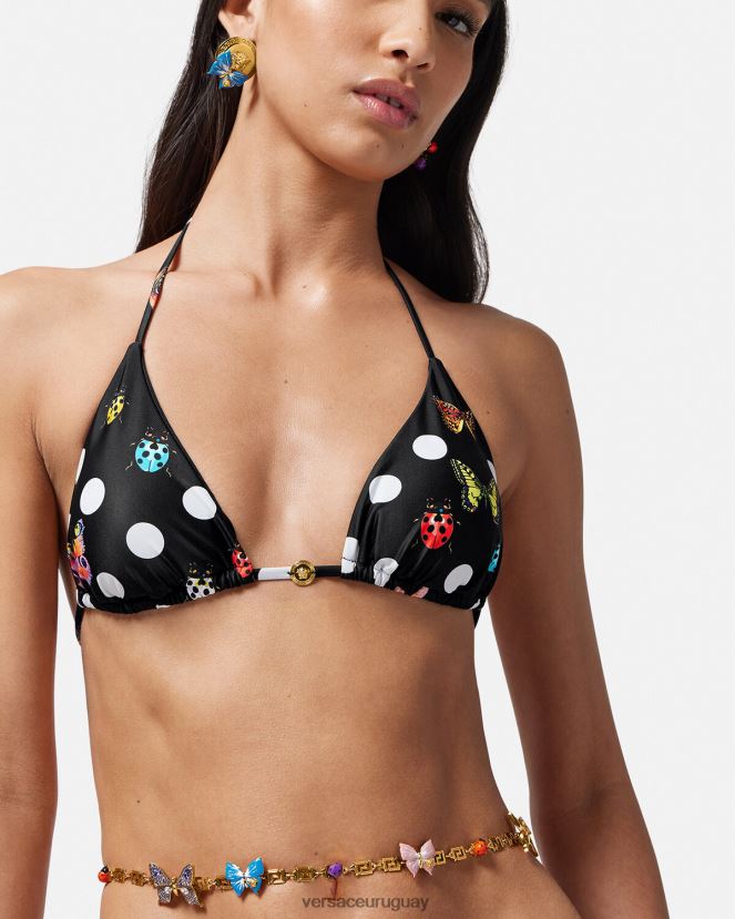 Versace top de bikini con mariposas mujer imprimir ropa interior y ropa de playa H88R0H1114