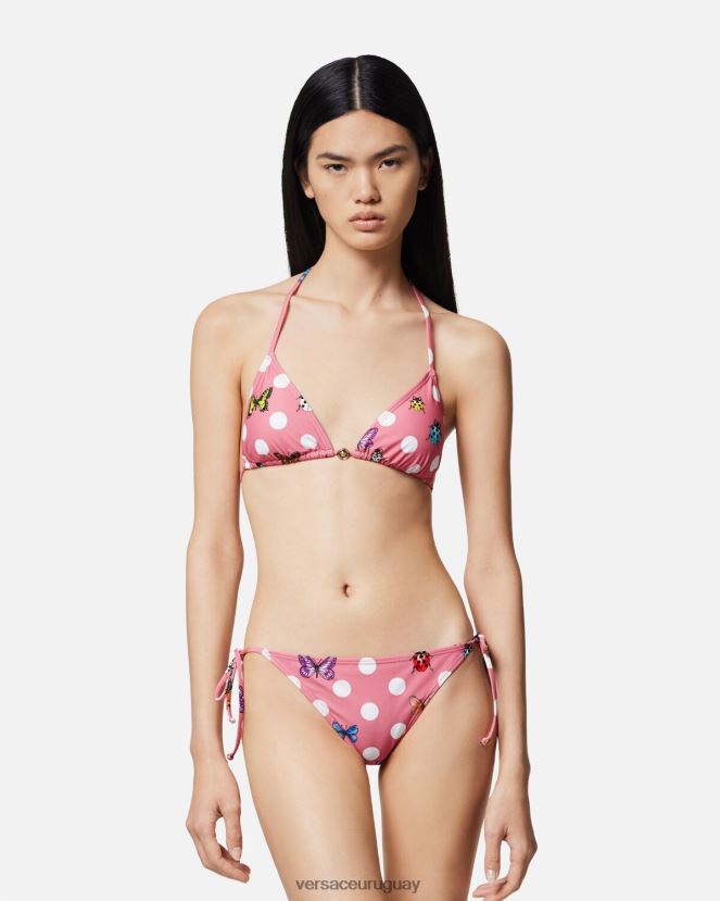 Versace top de bikini con mariposas mujer imprimir ropa interior y ropa de playa H88R0H1131