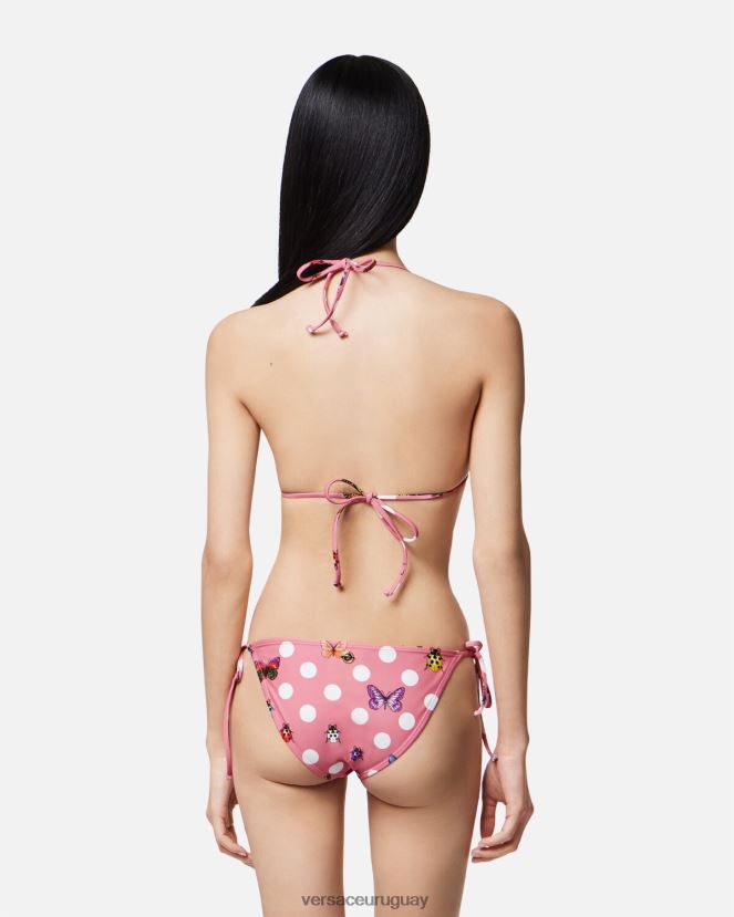 Versace top de bikini con mariposas mujer imprimir ropa interior y ropa de playa H88R0H1131