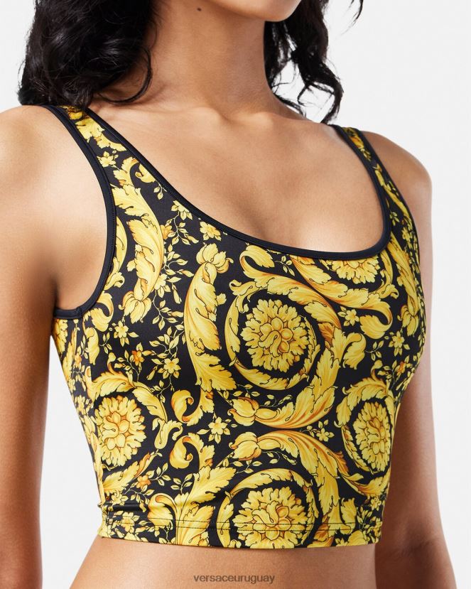 Versace top tankini barroco mujer imprimir ropa interior y ropa de playa H88R0H1172