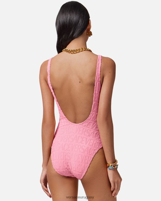 Versace traje de baño de toalla mujer rosa ropa interior y ropa de playa H88R0H1122