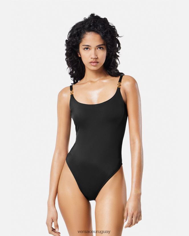 Versace traje de baño de una pieza con medusa \'95 mujer negro ropa interior y ropa de playa H88R0H1147